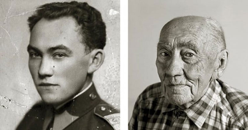 Centenarians Then and Now by Jan Langer (12 Photos)