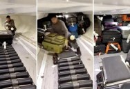How 100 Checked Bags are Stored in a Plane