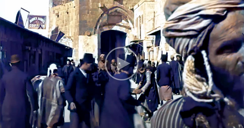 Amazing Footage from Jerusalem in 1897, Colorized and Upscaled to 4K with AI