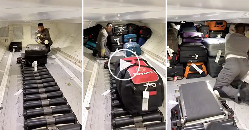 How 100 Checked Bags are Stored in a Plane