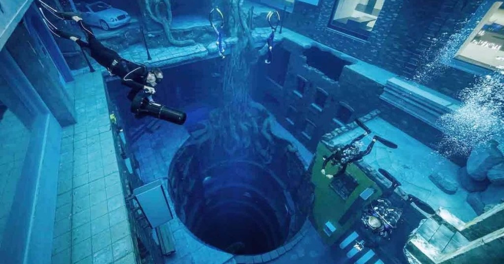 Modelled Like a Sunken City, the World’s Deepest Diving Pool Looks Wild
