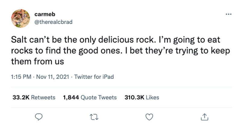 salt cant be the only delicious rock tweet The Shirk Report – Volume 657