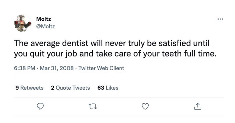 the average dentist tweet funny The Shirk Report – Volume 655