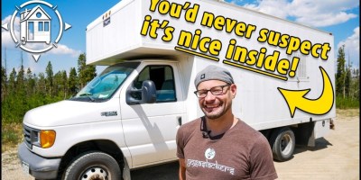 Guy Created a Studio Apartment Hidden Inside His Work Truck