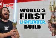 A Man Built a Real “Star Wars” Lightsaber That Burns at 4,000 Degrees