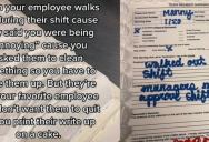 A Dairy Queen Manager Wrote up an Employee Who Walked Out Mid-Shift…and They Used a Cake to Do It