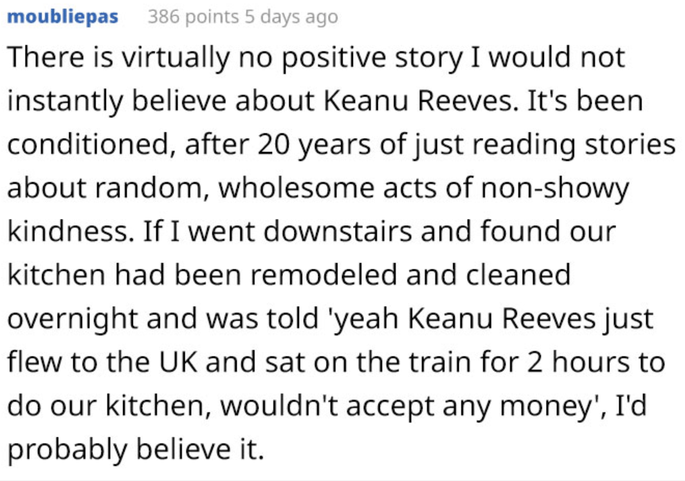 Screen Shot 2022 03 28 at 9.45.39 AM 1 Keanu Reeves Went the Extra Mile to Make an 80 Year Old Fan Very Happy