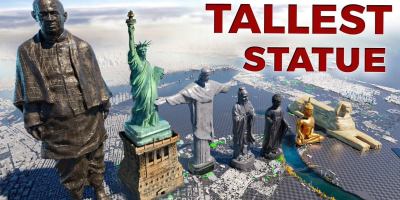 An Animated Size Comparison of Famous Statues Around the World