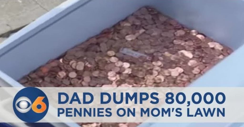 A Dad Paid His Child Support With 80,000 Pennies and Mom and Daughters Donate Pennies to Abuse Victims