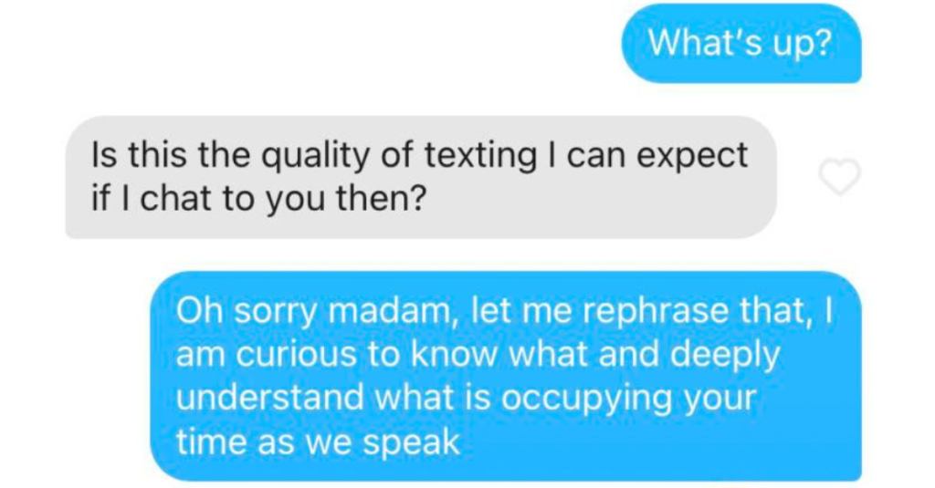 10 Dating App Messages to Make You Cringe
