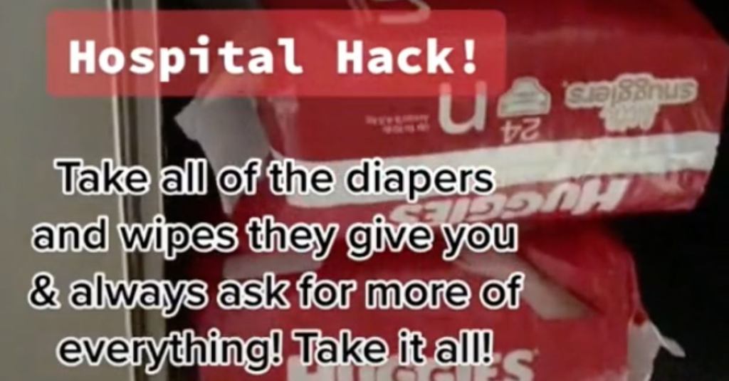 A Woman Told New Moms to Take Everything They Can Out of Hospital Rooms