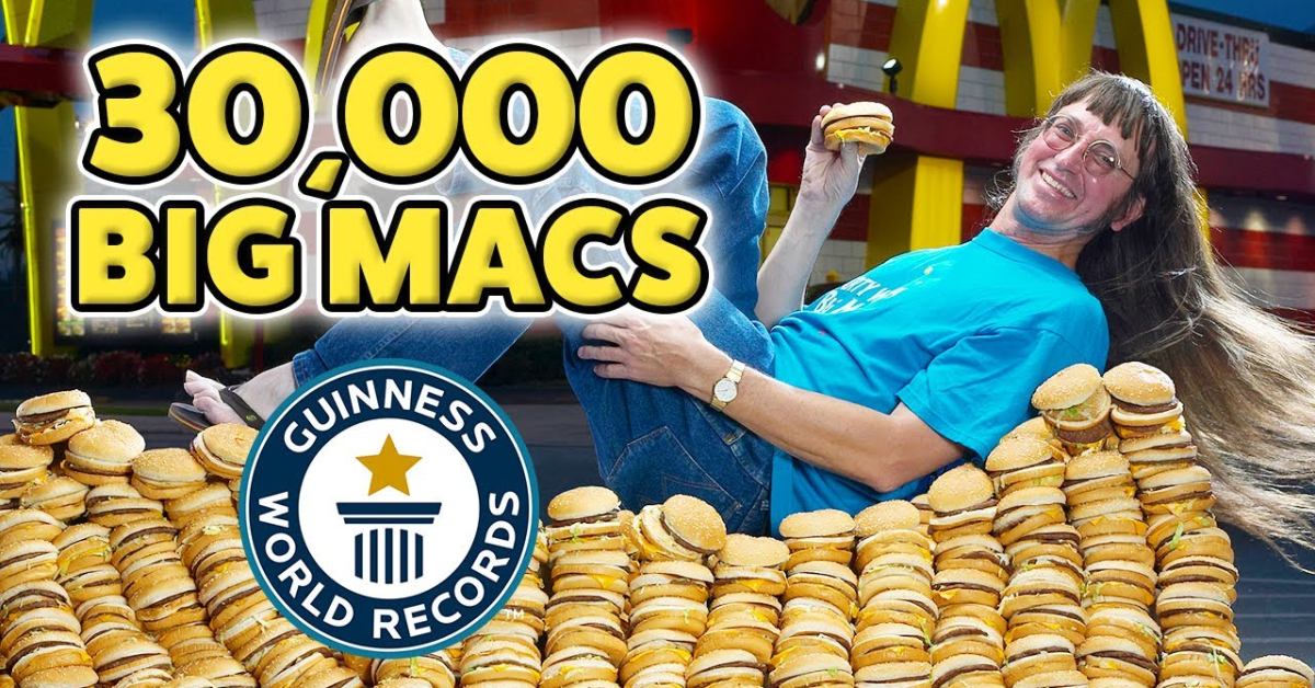 A Man Set the Guinness World Record for Eating More Than 32,000 Big Macs Over 50 Years