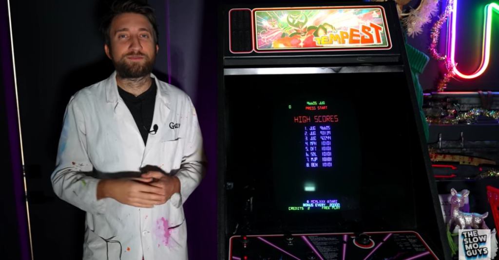 How Classic Arcade Games Look In Slow Motion