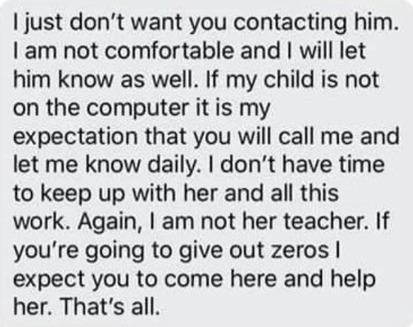 Screen Shot 2022 04 19 at 12.11.07 PM A Teacher Shared the Rude Text Messages She Received From an Entitled Parent