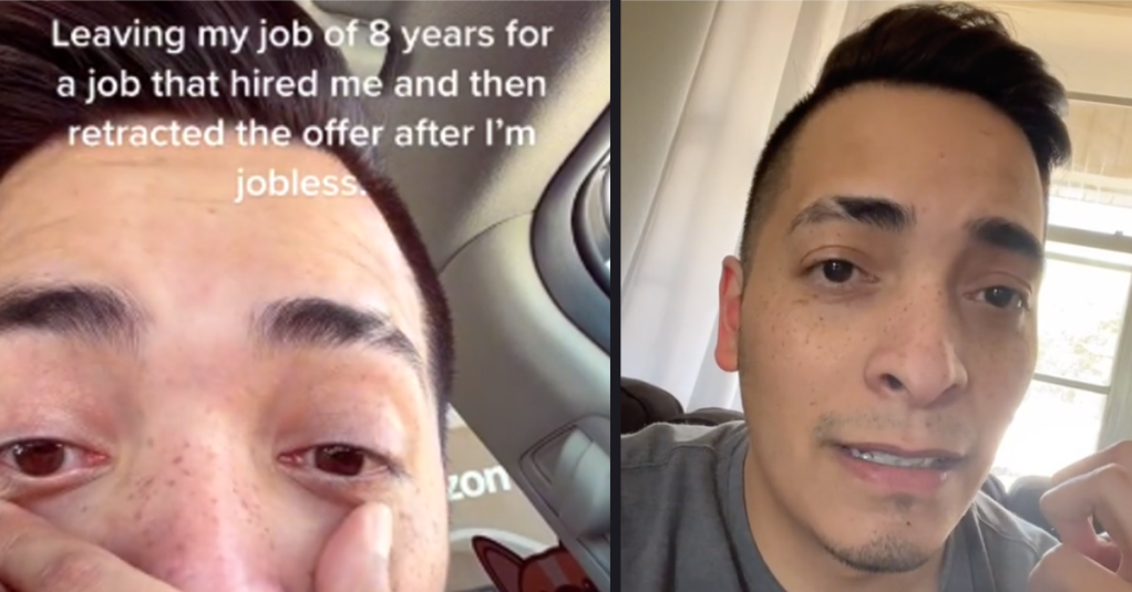Man Goes Viral After New Employer Took Back a Job Offer After He Quit His Job of 8 Years