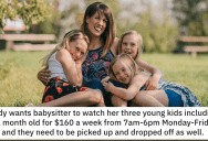Mom Asks For Babysitter for 3 Kids for Less Than $3 an Hour and People Have Some Thoughts