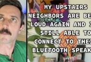 A Man Connected to His Upstairs Neighbors’ Speaker in a Viral Prank