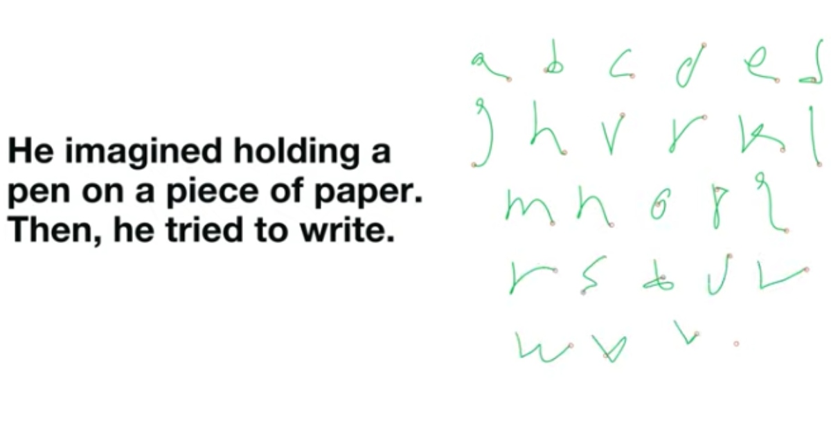 Brain Implant Allows Paralyzed Man To Translate His Thoughts Into Handwriting and Text