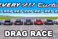 All Version of the Porsche 911 Turbos Got Into An Amazing Drag Race