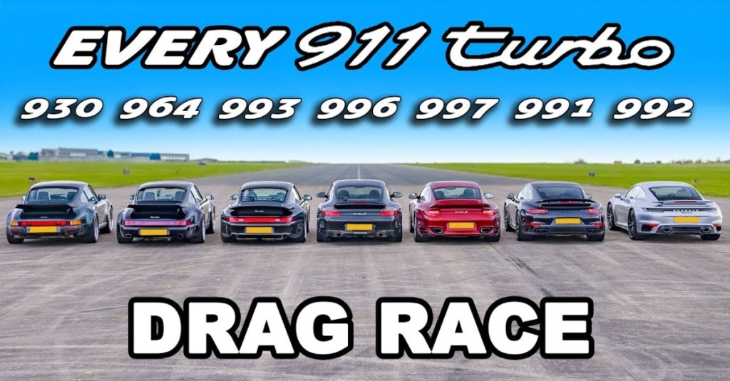 All Version of the Porsche 911 Turbos Got Into An Amazing Drag Race
