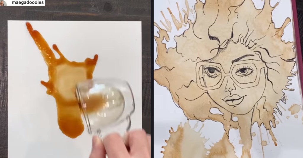Artist Creates Illustrations Based on Coffee Spills