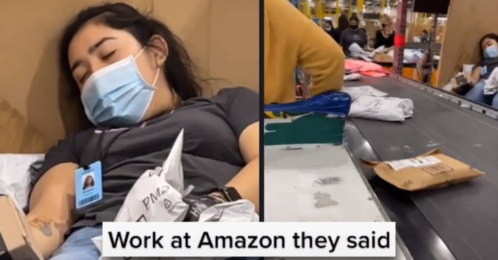 An Amazon Worker Filmed a Sleeping Co-Worker and Viewers Talked About Folks Being Overworked