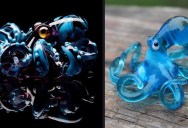 Ukrainian Artist Creates Stunning Hand Blown Glass Octopuses