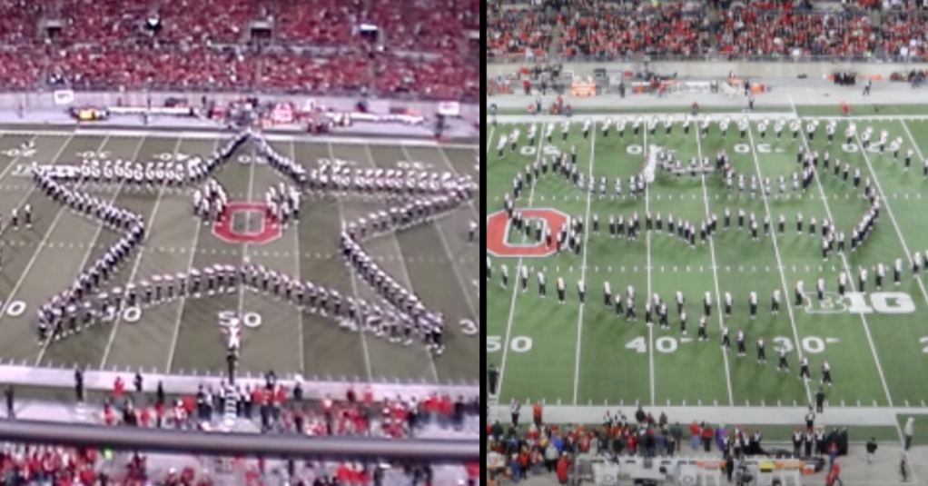 The Ohio State Marching Band Pulls off Some Pretty Impressive Tributes to Comic Books, TV, Rock Bands, and Movies