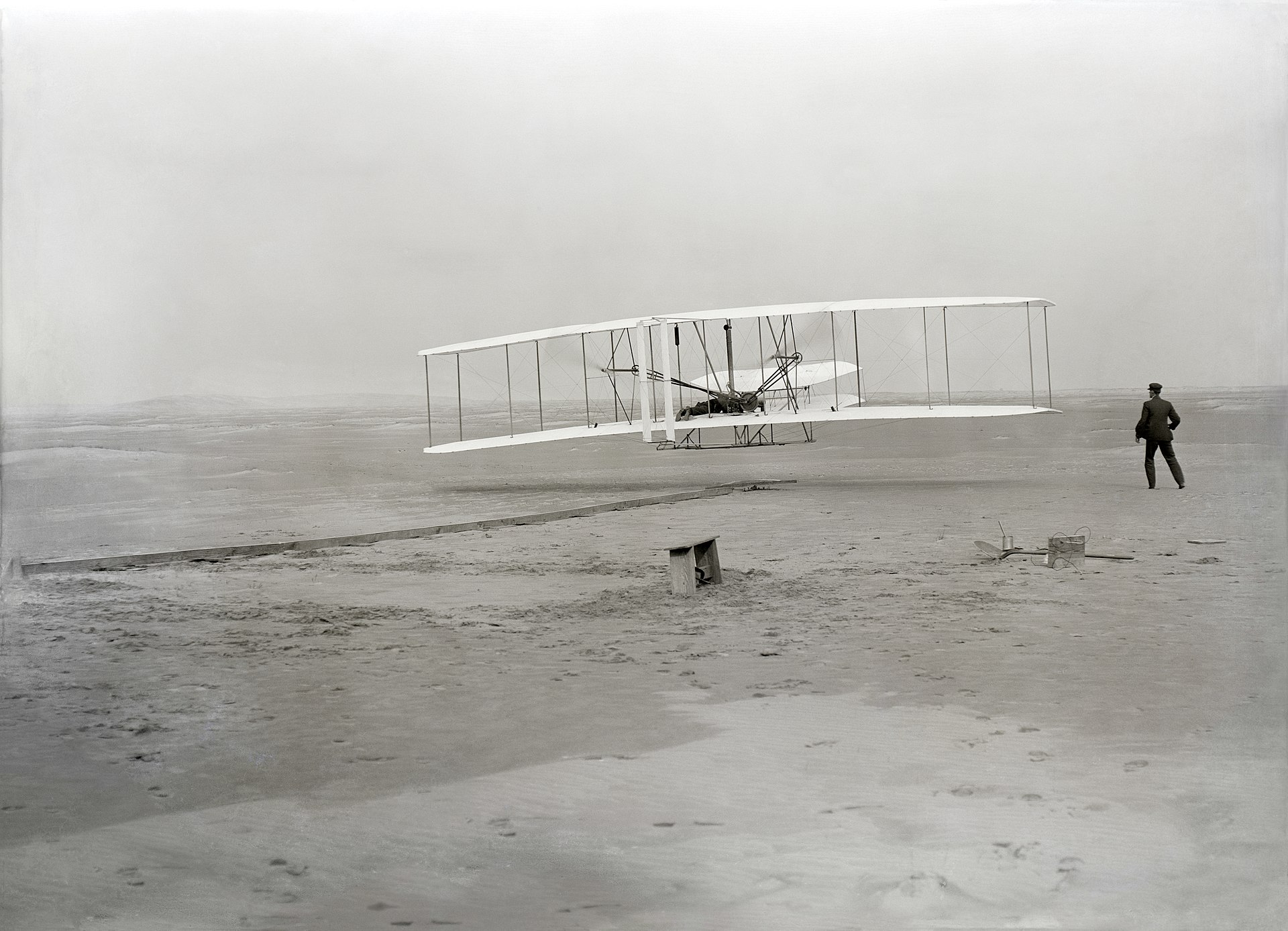 1920px Wright First Flight 1903Dec17 full restore 115 7 Famous Folks Who Invented (Multiple) Things