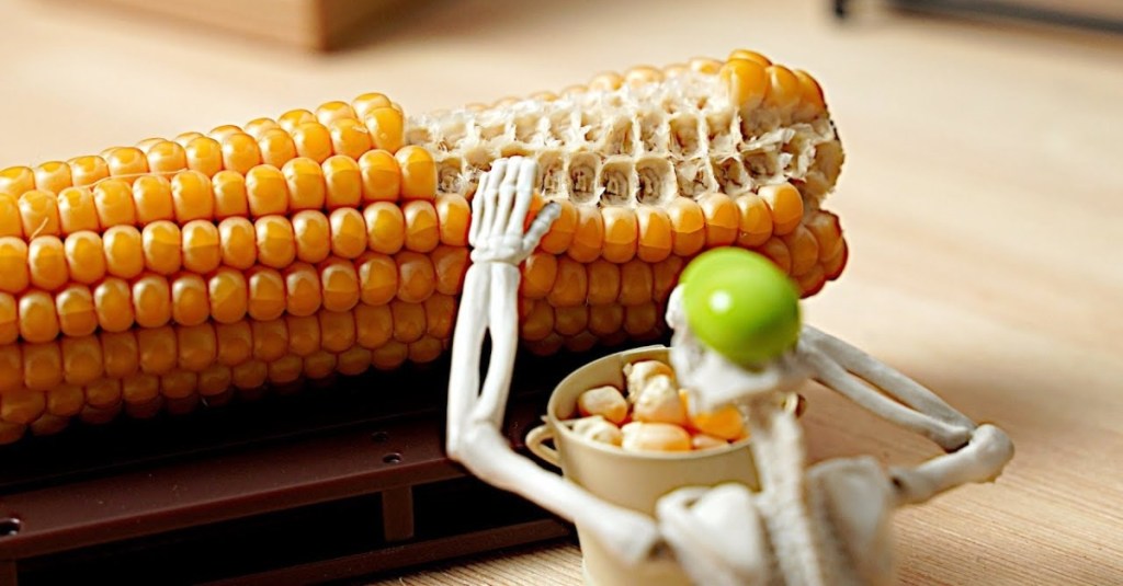 Watch This Delightful Stop-Motion Animation About a Popcorn Factory Run by a Skeleton