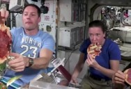 Astronauts Enjoyed a Floating Pizza Party on the International Space Station