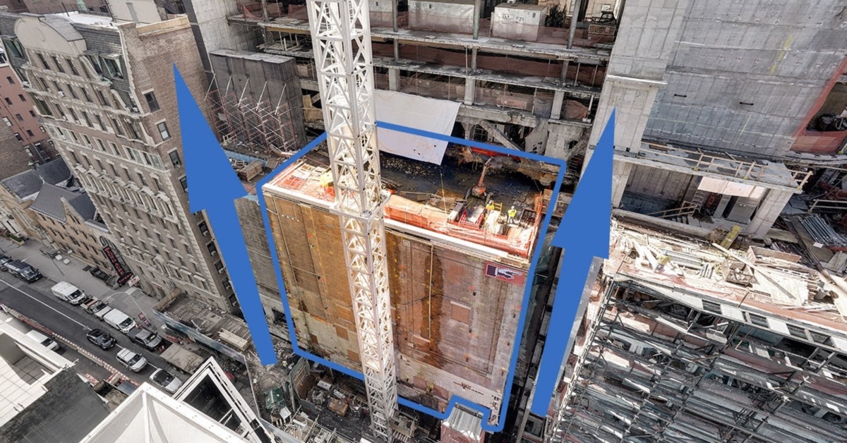 Why a Historic Theater in New York City Was Lifted 30 Feet Into the Air
