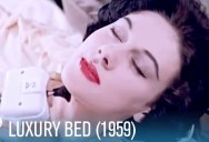 A 1959 Commercial for a High Tech Bed That Features a Control Panel With Room for a Cup of Tea