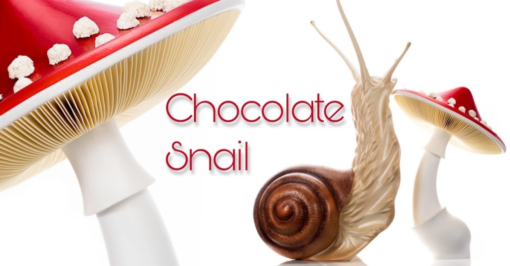 A Snail Made Completely Out of Chocolate