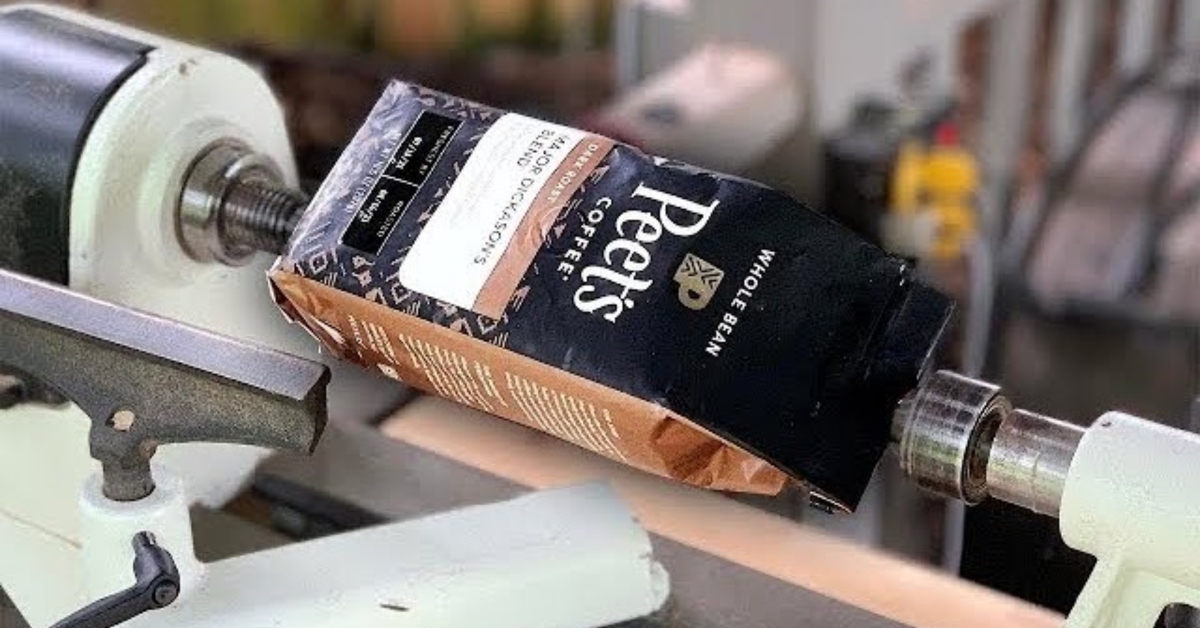 A Woodworker Turned Coffee Beans Into a Coffee Mug