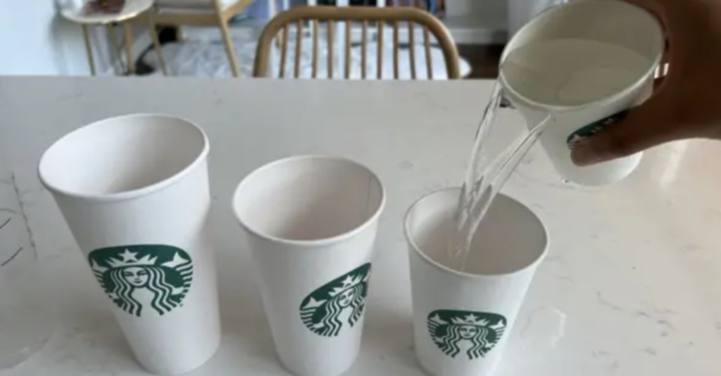 Someone Did a Test to See if Different Sized Starbucks Cups Hold the Same Amount of Coffee