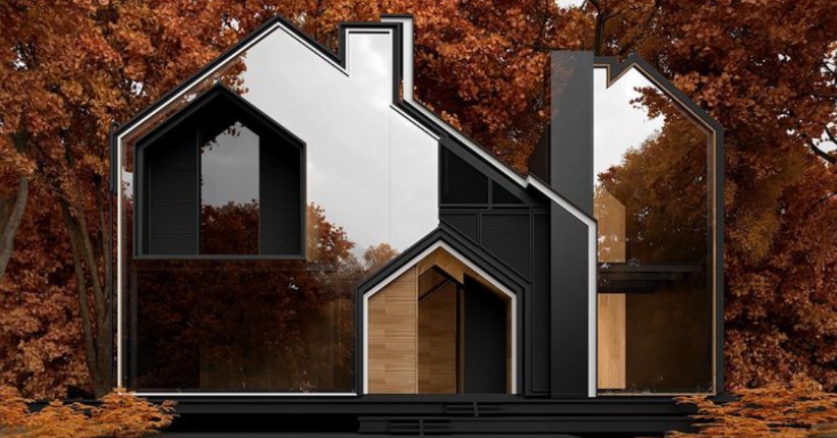 These Nifty Glass Houses Are Shaped Like the Outline of Houses