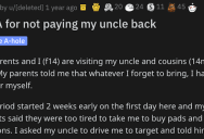 Girl Asks The Internet if She’s Wrong for Not Paying Her Uncle Back