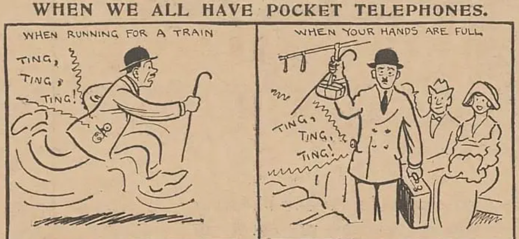 Screen Shot 2022 07 20 at 6.58.02 PM A Comic Strip From the 1920s Predicted the Inconvenience of “Pocket Telephones”