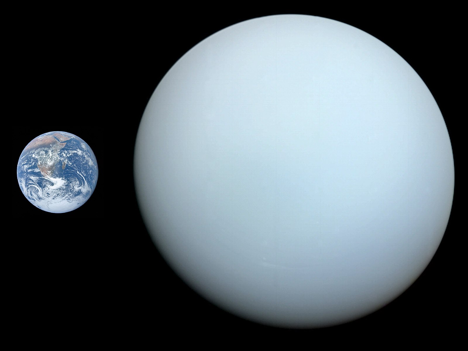 Comparación del tamaño del planeta Urano Tierra 2 6 datos fascinantes sobre el gigante de hielo Urano