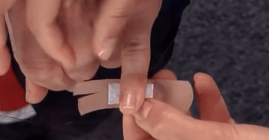 Why Making Two Cuts in Your Band-Aid Might Help It Stay in Place