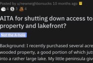 They Shut Down Access to the Lakefront and Their Property. Are They Wrong?