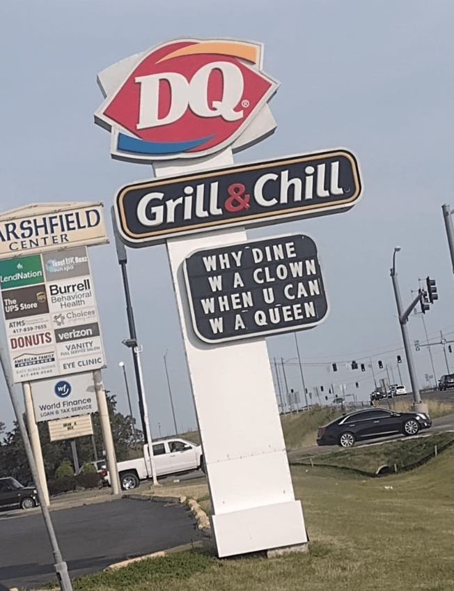 Screen Shot 2022 08 19 at 1.06.00 PM This Sign Feud Between a McDonald’s and a Dairy Queen in Missouri Is Hilarious