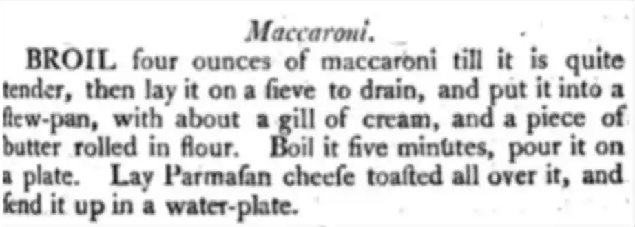 Screen Shot 2022 08 28 at 11.49.22 AM This Is How Macaroni and Cheese Was Prepared in the Early 1800s