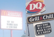 This Sign Feud Between a McDonald’s and a Dairy Queen in Missouri Is Hilarious