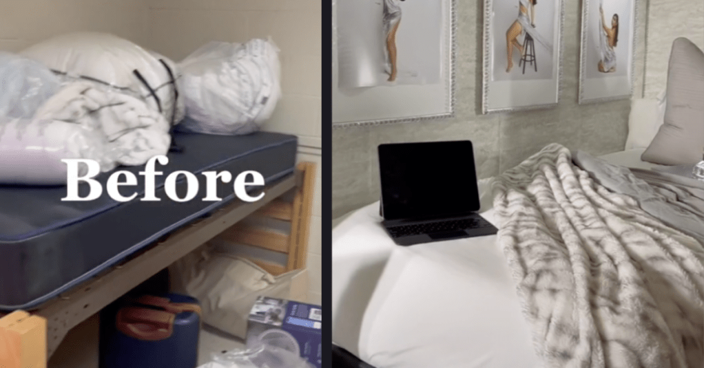 Woman’s Dorm Room Makeover for Her Sister Went Viral in a Big Way