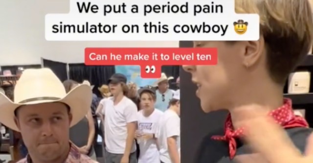 Putting a period pain simulator on a cowboy : r/Damnthatsinteresting