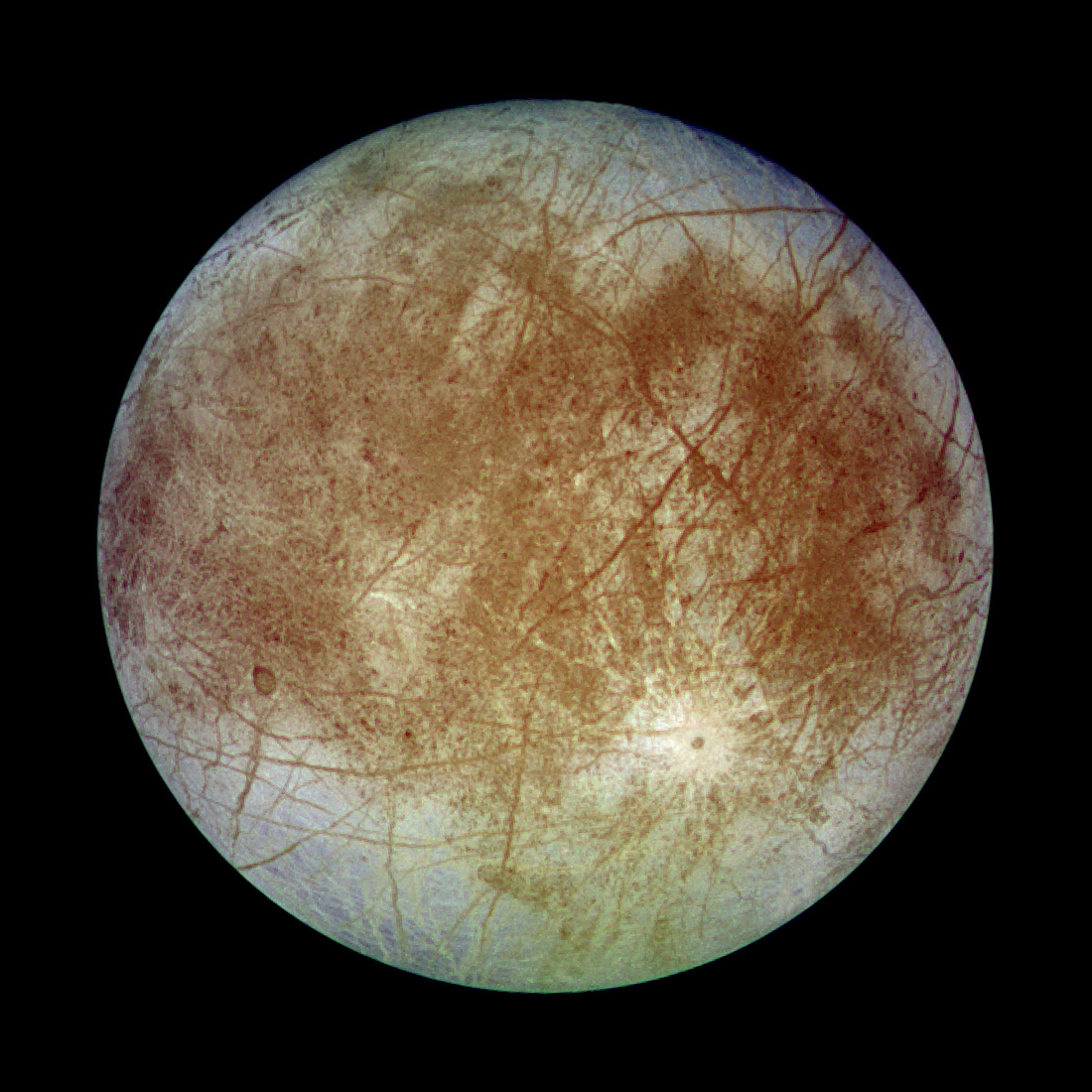 Europa moon with margins Where Underwater Snow Exists On Earth   And Perhaps On Europa, Too