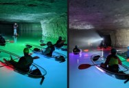 Explore This Underground, Abandoned Mine Park by Clear Bottomed, See-through Kayaks