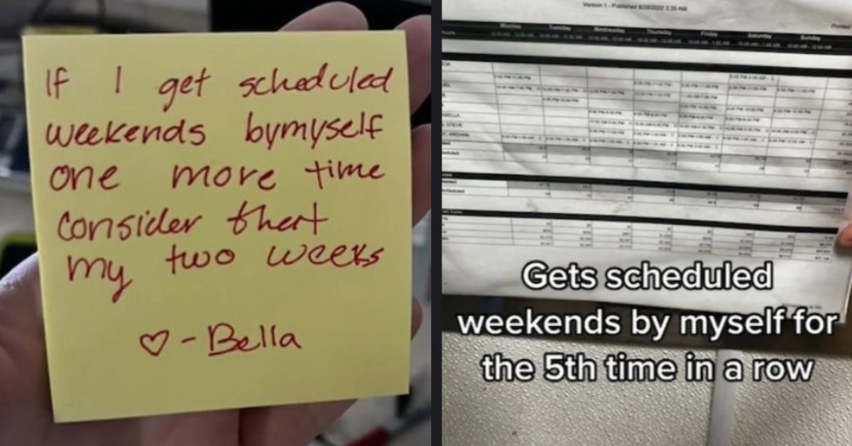 Domino's Worker Threatens to Quit if She Gets Scheduled to Work Weekends by Herself